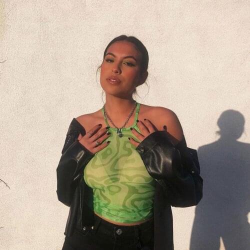 Backless Cross Vest Back Strap Halter Neck Tank Top Sleeveless Crop Party Colorful Tops Sleeveless Sexy mujer ropa Camisole Z2T4