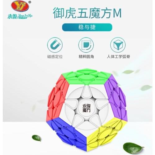 YongJun YJ YuHu M Magentic Magaminx Magic Cube Twist Wumofang Cubo Magico Toy Magnetic version Megaminx cube for kids gifts
