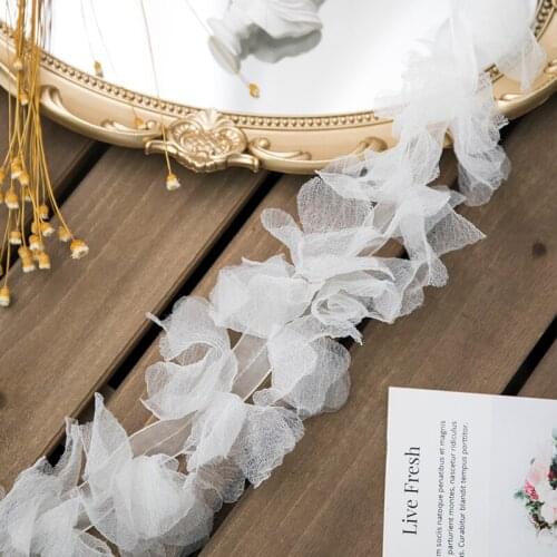 Fashion Multi-layer Lace Fabric DIY Ladies Childrens Clothes Neckline Cuff Swing Side Dress Wedding Headwear Mesh Accessories