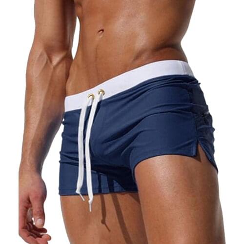 Men Summer Quick Dry Swim Shorts Elastic Waist Classic Cool Beach Shorts Ultra Soft Fashion Swimwear Trunks with Zipper Pocket