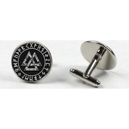 2019/Fashion Scandinavian Nordic Viking Cross Amulet Mens Shirt Cufflinks Wedding Gift Jewelry Cufflinks