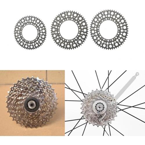 Bicycle positive and negative gear disc Spider aluminum alloy 130BCD light hollow bicycle chain ring suitable for mountain bikes