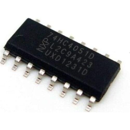 XFCZMG 100PCS 74HC4051D SOP-16 74HC4051 SMD 8-Channel Analog multiplexer/demultiplexer