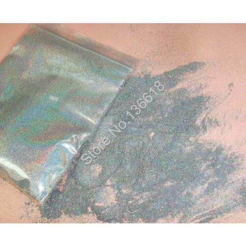 0.03MM 001size Holographic Laser Silver Color Cosmetic Nail Glitter Dust Powder for Nail Polish Art Glitter Craft decoration