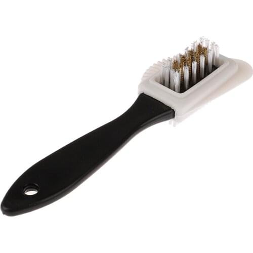 1Pcs Black 3 Side Cleaning Brush S Shape Shoe Cleaner For Suede Nubuck Boot Shoes Wholesale