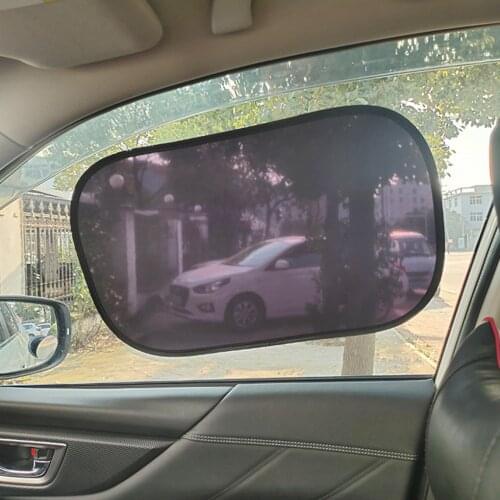 2pcs Car Windshield Sun Shade Mesh Sunlight UV Protection Self-adhesive Visors Automotive Accessories