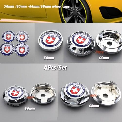 4pcs Car-styling 45/50/65/66/68mm HRE Performance Wheels 3D logo Car Wheel Center Hub Cap Badge Dust-proof covers emblem Decals