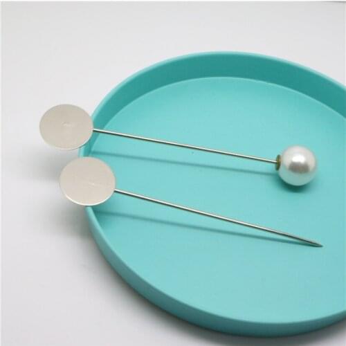 5 Piece Length 7cm Pearl brooch base Perler Iron Fuse Beads Hama beads manual DIY tool For clothing decoration