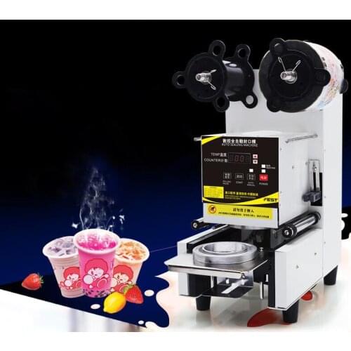 Automatic Sealing Machine For Soy Milk Pearl Milk Tea Shop Manual Sealing Machine Milk Tea Sealing Machine