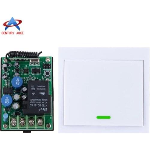 CENTURY AOKE AC 220V RF Wireless Remote Control Delay Time Switch System Multi-function Receiver + Wall Panel Remote Transmitter