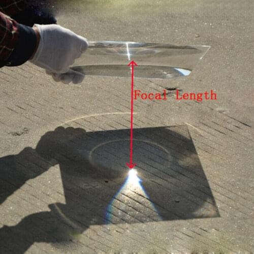 1PC 400mm Diameter Big Round Plastic Solar Fresnel Condensing Lens Focal Length for Plane Magnifier Solar Concentrator Large