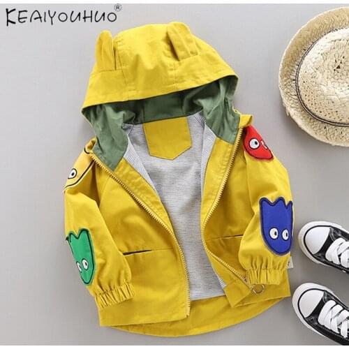 Winter Toddler Girls Jackets Cartoon Children Clothing Hoodie Baby Boys Coat Zipper Long Sleeve Girls Warm Clothing 1 to 5 Years