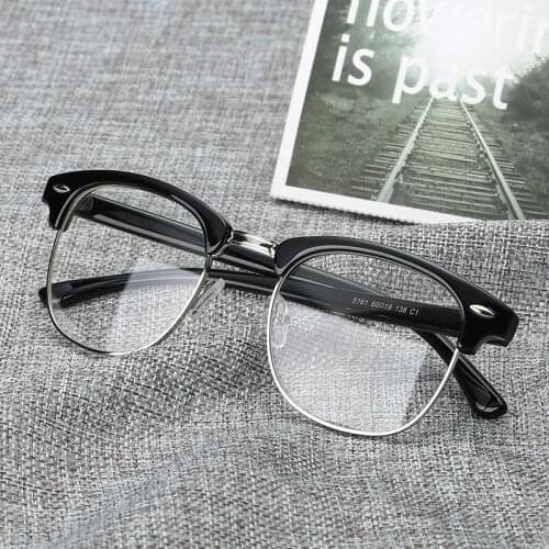 Diopter -0.5 -1.0 To -6.0 Ultralight Rivet Blue Coating Finished Myopia Glasses Women Men Retro Student Short-sighted Glasses