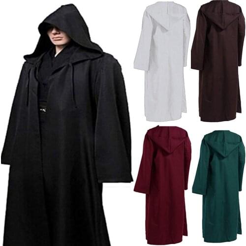 2021Adult Kids Unisex Halloween Robe Hooded Cloak Costume Cosplay Knight Fashion Cool Cosplay Role-playing Decoration Clothing