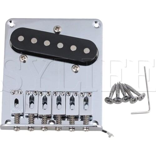 Chrome Vintage 6 Saddle Guitar Bridge Pickup For Electric Guitar