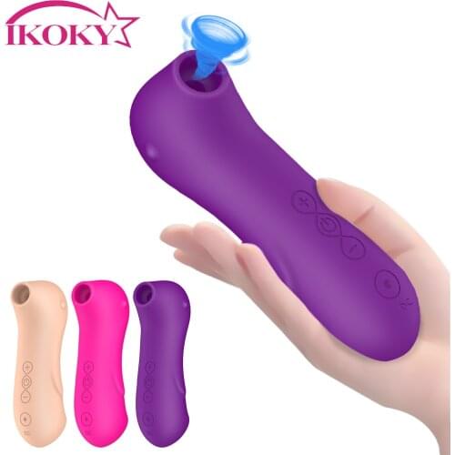IKOKY Blowjob Tongue Vibrating Clit Sucker Vibrator Clitoris Vagina StimulatorSex Toy for Women Nipple Sucking Sex Oral Licking