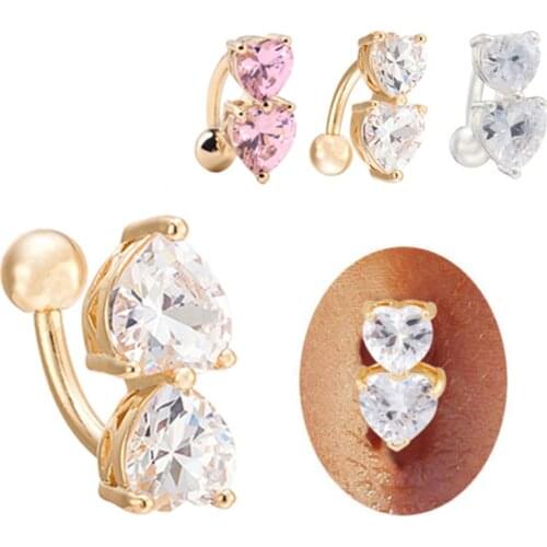 12PCS Women Fashion Jewelry Pendant 316L Stainless Steel Heart Piercings Navel Belly Button Rings Party Sex Body Percing Jewelry