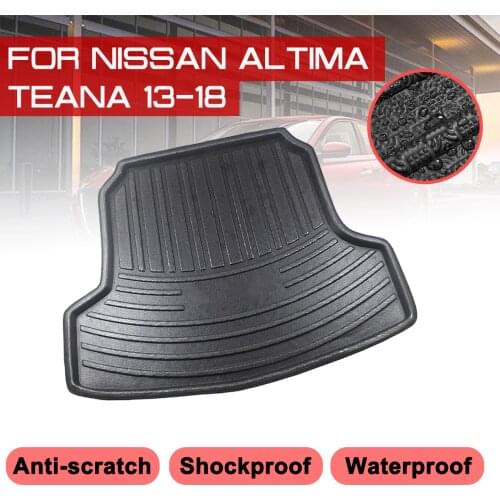 Car Rear Trunk Boot Mat For Nissan Altima Teana 2013-2018 Waterproof Floor Mats Carpet Anti Mud Tray Cargo Liner