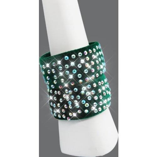 Latin dance belly dance adult girls one size bracelet arm headdress headdress flower handmade diamond show accessories jewelry