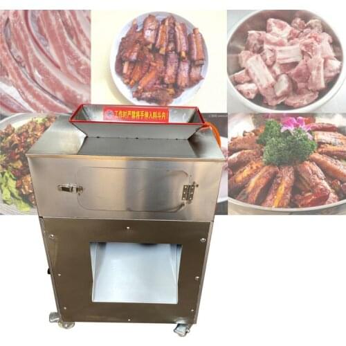 PorkRibs Cube Cutting MachineBeef Block Dicing MachineLamb Ieg Meat With BonesCutting MachineFor Slaughterhouse