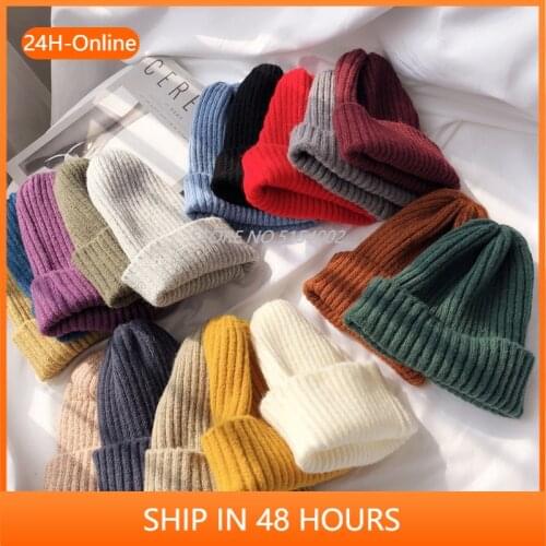 Fashion Women 's Knit Hat High Elastic Winter Hat Colorful Skullies Beanies Female Winter Beanie Hat Warm Cotton Hats gorras