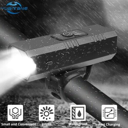 Powerful Bicycle Light T6 LED USB Rechargeable Bike Front MTB Light IPX5 Waterproof 3Modes Cycling Flashlight With Side Light