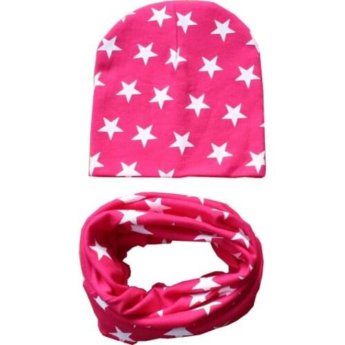 2020 New Spring Autumn Winter Girls Hat Set Crochet Children Hats Girl Boy Cap Baby Beanies Caps Cartoon Kids Hat Scarf Collars