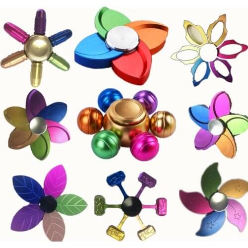 Fidget Hand Spinner Fingertip Gyro Finger Spinner EDC Relieve Stress Finger Gyro Leaves Six Butterfly Flower