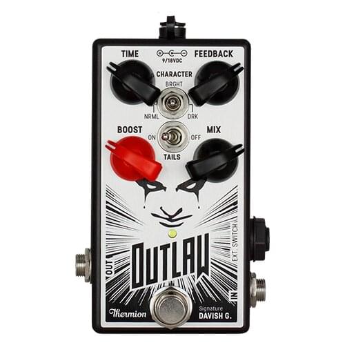 Thermion Outlaw Boost Delay Effect Pedal for Electric Guitar