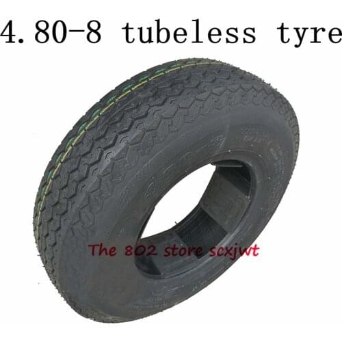 High Performance 4.80-8 Vacuum Tires Explosion-proof 480-8 Tubeless Tyre Wear Resistance