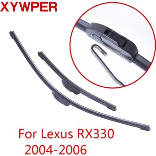XYWPER Wiper Blades for Lexus RX330 2004 2005 2006 Car Accessories Soft Rubber Windshield Wipers