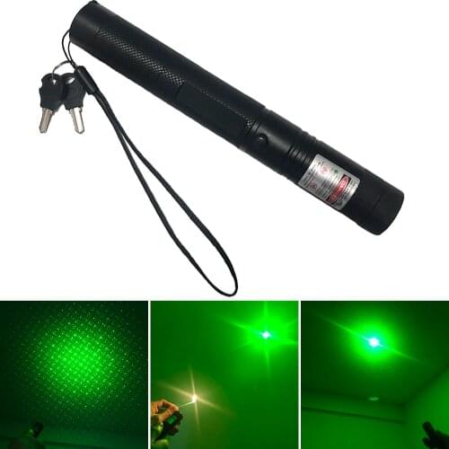 10000 m 532nm 5mw Green Laser Sight Lasers Pointed Powerful device Adjustable Focus Lazer laser pen Head Burning Match