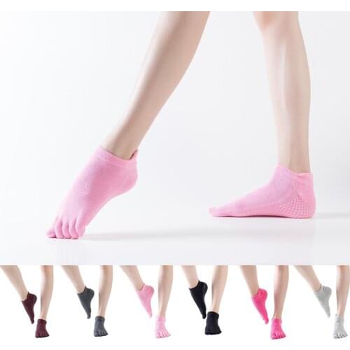 Women Yoga Toe Socks Non Slip Full Toes Pilates Grip Sticky Socks Non-slip Toe Socks For Hot Yoga, Pilates, Ballet Or At Home
