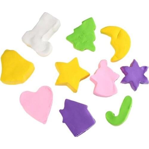 10 Pcs Cookie Cutter Mould Heart Star Tree Shape Stainless Steel Christmas Gifts Mold Pastry Cute Decorating Metal Baking Tools