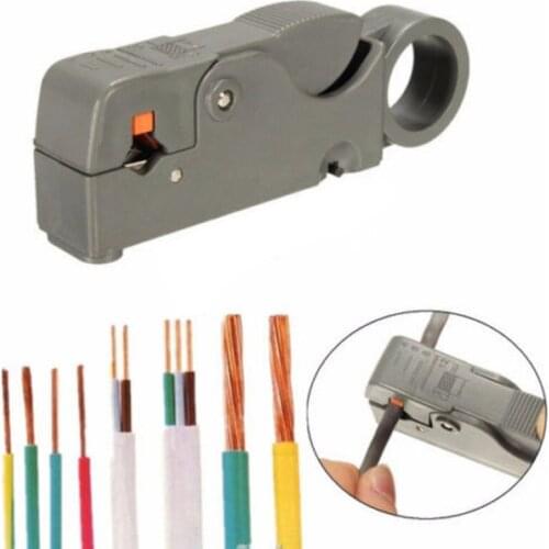 2019 Coaxial Household Multi Tool Cable Stripper/Cutter Tool Rotary Coax Stripper for RG59/6/58 Metal Network Tool Wire Stripper