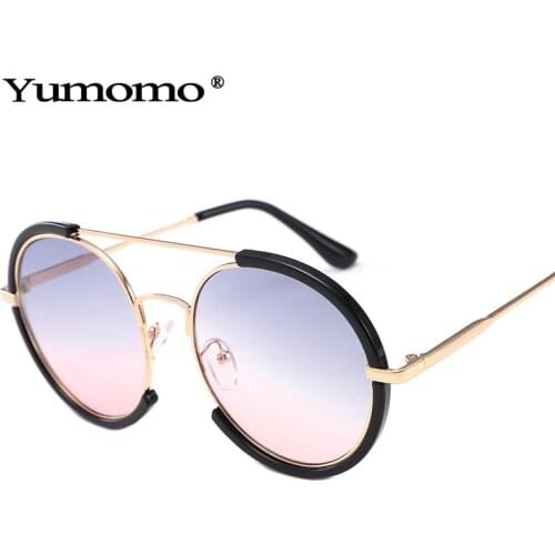 2021 Fashion Oversized Round Sunglasses Women Men Vintage Eyewear Metal legs Trending Men Shades UV400 Sun Glasses