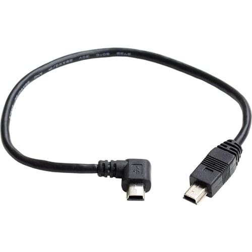 23cm Mini USB 5pin Male to Male Data Charge Cable For GPS Car AUX line