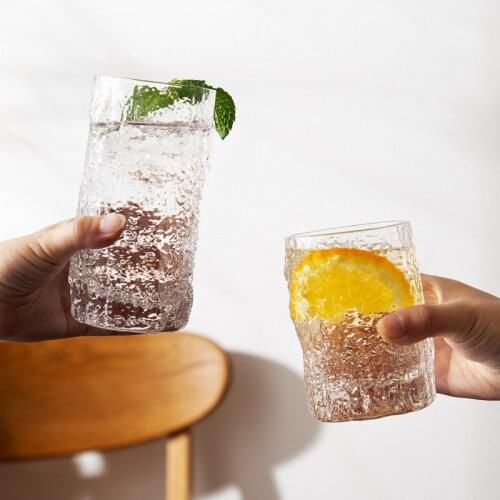 400ml Ins Bark Exterior Design Cocktail Cup Tree Grain Cool Drinks Cup Beer Stein Ice Coffee Juice Cup Vodka Soda Wine Glass