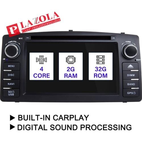 4G 64G 2 din Android 10 car radio For Toyota Corolla E120 BYD F3 2din stereo receiver navigation auto audio dvd player gps