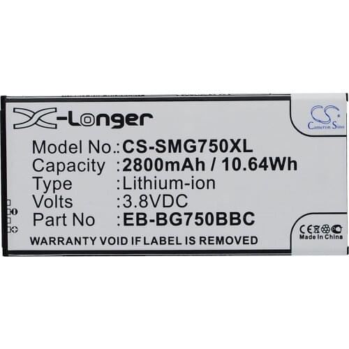 CS 2800mAh/10.64Wh battery for Samsung Galaxy Mega 2,Galaxy Mega 2 Duos,Galaxy Mega 2 LTE,SM-G750,SM-G7508,G7508Q