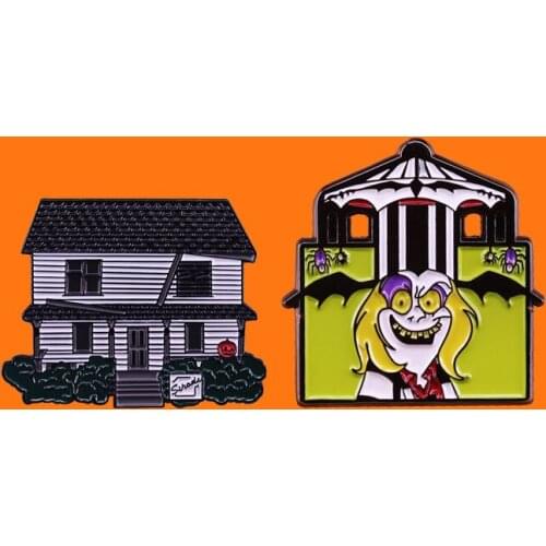 Beautiful House Enamel Pins Cute Dog Animal Metal Cartoon Brooch Backpack Hat Bag Collar Lapel Badges Men Women Fashion Jewelry