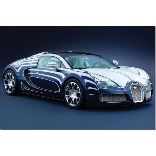 Wall Picture Bugatti Veyron Grand Sport L Or Blanc Super Car Canvas Painting Posters and Prints Wall Art Modern Home Decoration