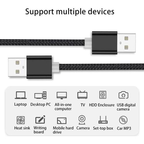 Kebiss USB to USB extension cable Type A male-to-male USB extender mobile hard drive cable Udisk extension cable Duplicate cable