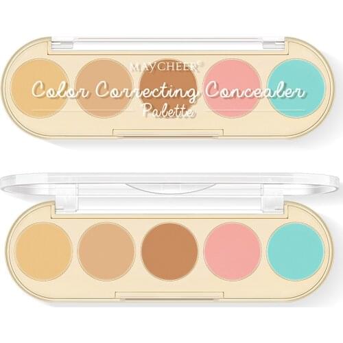 5 Colors Cream Perfect Cover Contour Pores Dark Circles Ances Corrector Nude Face Makeup Concealer Palette