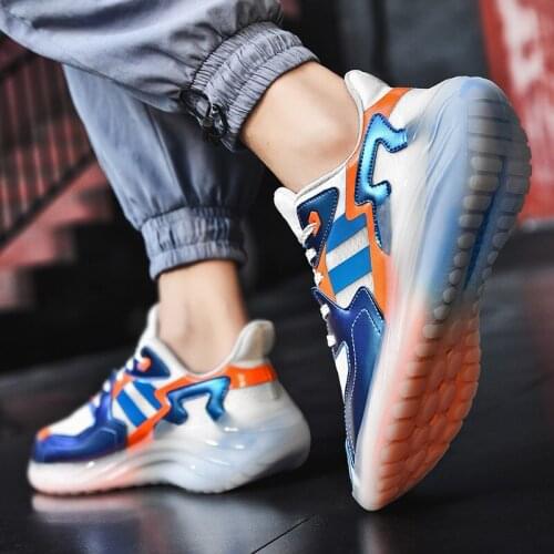 Old Man Running Shoes Summer New Popcorn Reflective Cool Feeling Popular Fashion Lightweight Casual Sports Shoes Large Size
