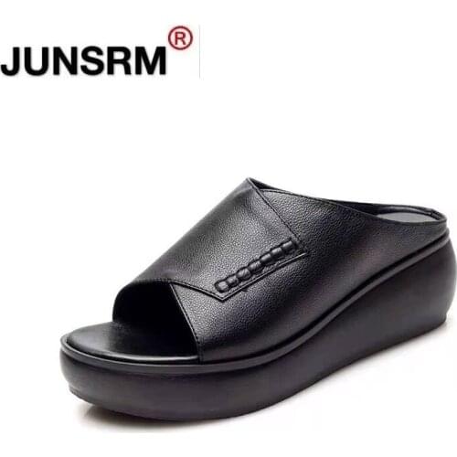 2021 Summer Leisure and Comfortable Fish Mouth Womens Slippers Slippers with Thick Bottom Solid Color Womens Shoes