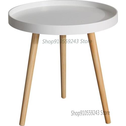 Nordic Balcony Small Coffee Table Modern Minimalist Living Room Bedroom Bedside Table Sofa Side Cabinet Small Round Table
