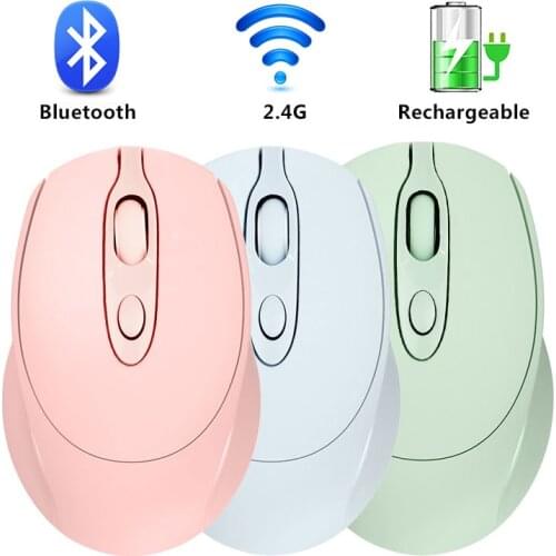 Charging Wireless Mouse Mute Desktop Laptop Computer General Office Bluetooth Wireless Mouse for Apple Macbook Air Xiaomi Pro