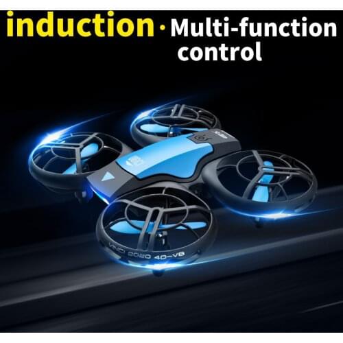 New V8 Mini Drone 4K 1080P HD Camera WiFi Fpv Air Pressure Altitude Hold Black Quadcopter RC Drone Toy