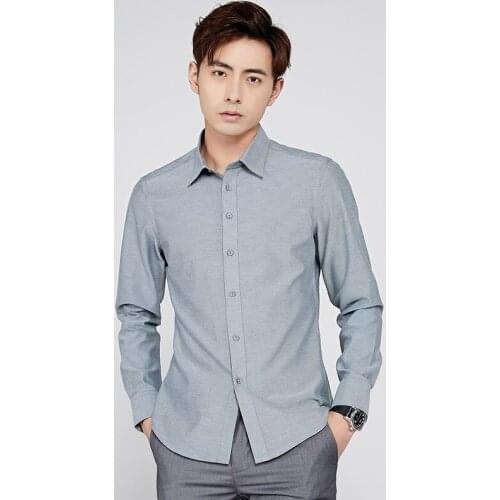 New Arrival Fashion Mens Shirts Mens Shirt Long-sleeved Slim Business Professional Dress Shirt Korean Clothing Plus Size 5XL